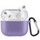 Mobigear Classic Apple AirPods 3 Hoesje Flexibel Siliconen - Paars