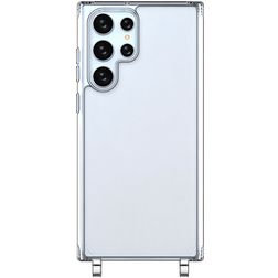 Mobigear Mix & Match Doorzichtig Samsung Galaxy S22 Ultra Flexibel TPU Hoesje met koord - Transparant