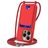 Mobigear Lanyard Card iPhone 16 Pro Max Siliconen Hoesje met koord en Pasjeshouder - Rood