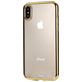 Mobigear Royal iPhone XR Hoesje Flexibel TPU Backcover - Transparant / Goud
