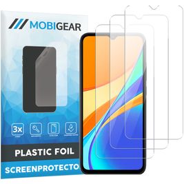 Mobigear Xiaomi Redmi 9C Screenprotector Folie - Case Friendly (3-Pack)
