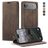 CaseMe 013 iPhone Air Hoesje Bookcase Portemonnee - Coffee