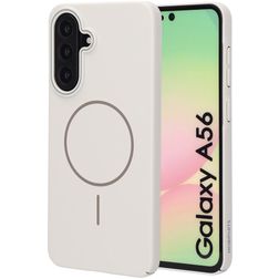 Mobiparts Slim Line Samsung Galaxy A56 MagSafe Hoesje Hardcase Backcover - Off White