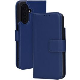 Mobiparts Wallet Samsung Galaxy A17 Hoesje Echt Leer Bookcase Portemonnee - Blauw