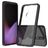 Mobigear Crystal Google Pixel 5 Hoesje Hardcase Backcover - Transparant / Zwart