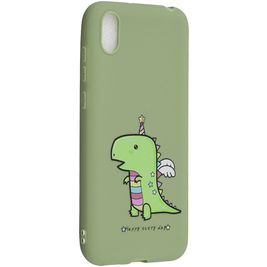 Mobigear Croco HONOR 8S Hoesje Flexibel TPU Backcover - Dino