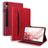 Mobigear Folio Samsung Galaxy Tab S10 FE Plus Hoes Bookcase - Rood