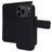 Mobiparts iPhone 17 Pro Max Hoesje Echt Leer Uitneembare 2in1 Bookcase Portemonnee - Zwart