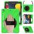 Mobigear SureGrip XGuard iPad 7 (2019) Hoes Hard Kunststof,Siliconen Backcover + Stylus Houder + Schouderband + Standaard - Groen