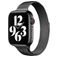 Mobigear Slim Loop Milanese Apple Watch Bandje Magneetsluiting - 42/41/40/38 mm - Zwart