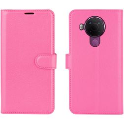 Mobigear Classic Nokia 5.4 Hoesje Bookcase Portemonnee - Magenta