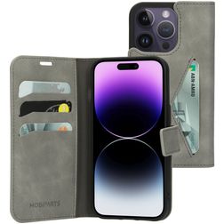Mobiparts Classic Wallet iPhone 14 Pro Hoesje Bookcase Portemonnee - Granite Grey