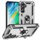 Mobigear Armor ring Samsung Galaxy S24 FE Hoesje Hardcase Backcover Shockproof met Ringhouder - Zilver