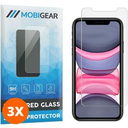 Mobigear iPhone XR Glazen Screenprotector - Case Friendly (3-Pack)