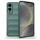 Mobigear Bumpy Samsung Galaxy S25 Edge Hoesje Flexibel TPU Backcover - Groen