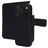 Mobiparts iPhone 17 Pro Hoesje Echt Leer Uitneembare 2in1 Bookcase Portemonnee - Zwart