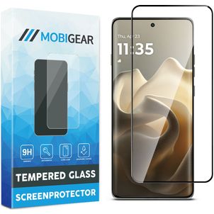 Mobigear Premium Motorola Edge 60 Glazen Screenprotector - Case Friendly - Zwart