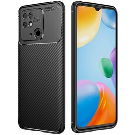 Mobigear Racing Xiaomi Redmi 10C Hoesje Flexibel TPU Backcover - Zwart