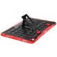Mobigear Tire iPad Pro 11 Inch (2018) Hardcase Backcover + Stylus Houder + Standaard - Zwart / Rood