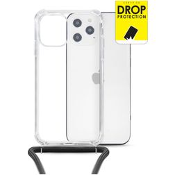 My Style Loop Doorzichtig iPhone 12 Pro Max Flexibel TPU Hoesje met koord - Transparant