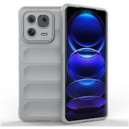 Mobigear Bumpy Xiaomi 13 Pro Hoesje Flexibel TPU Backcover - Grijs