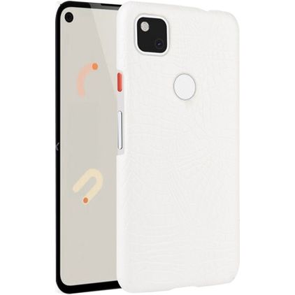 Mobigear Croco Google Pixel 4a Hoesje Hardcase Backcover - Wit