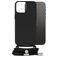 Mobilize Lanyard Gelly iPhone 14 Pro Max Flexibel TPU Hoesje met koord - Zwart