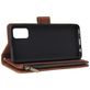 Mobigear Zipper Samsung Galaxy A41 Hoesje Bookcase Portemonnee - Bruin