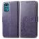 Mobigear Clover Motorola Moto G22 Hoesje Bookcase Portemonnee - Paars