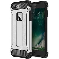 Mobigear Outdoor iPhone 8 Plus Hoesje Hardcase Backcover Shockproof - Zilver