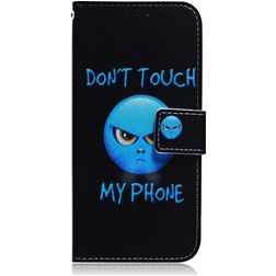Mobigear Design Samsung Galaxy A71 Hoesje Bookcase Portemonnee - Do Not Touch