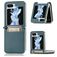 Mobigear Excellent Samsung Galaxy Z Flip 5 Hoesje Hardcase Backcover met Pasjeshouder - Groen