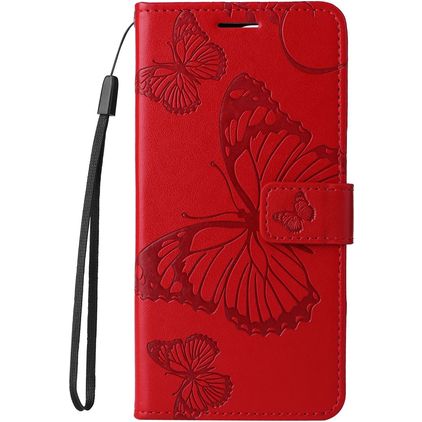 Mobigear Butterfly HONOR 200 Lite Hoesje Bookcase Portemonnee - Rood