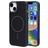 Mobiparts Slim Line iPhone 14 MagSafe Hoesje Hardcase Backcover - Onyx Black