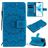 Mobigear Sunflower iPhone 12 Pro Hoesje Bookcase Portemonnee - Blauw