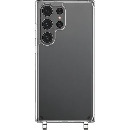 Mobigear Mix & Match Doorzichtig Samsung Galaxy S23 Ultra Flexibel TPU Hoesje met koord - Transparant
