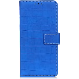 Mobigear Croco Xiaomi Redmi 9C Hoesje Bookcase Portemonnee - Blauw