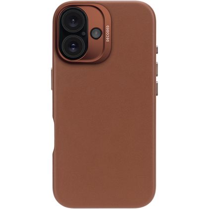 Decoded iPhone 16 MagSafe Hoesje Echt Leer Backcover - Tan
