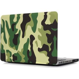 Mobigear Design MacBook Pro 15 Inch (2016-2019) Hoes Hardshell Laptopcover MacBook Case - Jungle Camauflage - Model A1707 / A1990