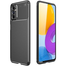 Mobigear Racing Samsung Galaxy M52 Hoesje Flexibel TPU Backcover - Zwart