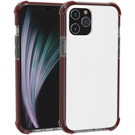Mobigear Full Bumper iPhone 12 Mini Hoesje Hardcase Backcover Shockproof - Transparant / Bruin