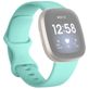 Mobigear Sport Dual Siliconen Fitbit Versa 3 Bandje Druksluiting - Turquoise