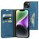 Mobiparts Classic Wallet iPhone 14 Plus Hoesje Bookcase Portemonnee - Steel Blue