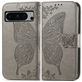 Mobigear Butterfly Google Pixel 8 Pro Hoesje Bookcase Portemonnee - Grijs