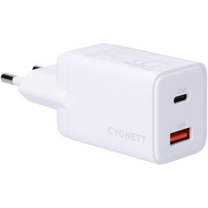 Cygnett Powerplus Dual USB / USB-C Power Delivery 45W - Wit