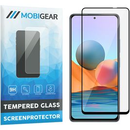 Mobigear Premium Xiaomi Redmi Note 10 Pro Glazen Screenprotector - Case Friendly - Zwart