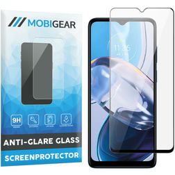 Mobigear Premium Motorola Moto E22 Glazen Screenprotector - Case Friendly - Zwart