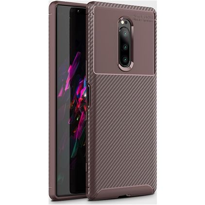Mobigear Racing Sony Xperia XZ4 Hoesje Flexibel TPU Backcover - Bruin