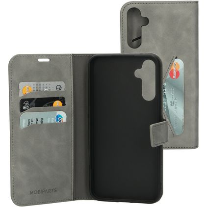 Mobiparts Classic Wallet Samsung Galaxy A34 Hoesje Bookcase Portemonnee - Granite Grey