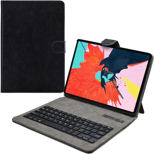 Mobilize iPad Pro 12.9 Inch (2018) Hoes QWERTY Bluetooth Toetsenbord Bookcase - Zwart